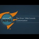 NPM Core Training Part 12: The Orion Web Console Customization