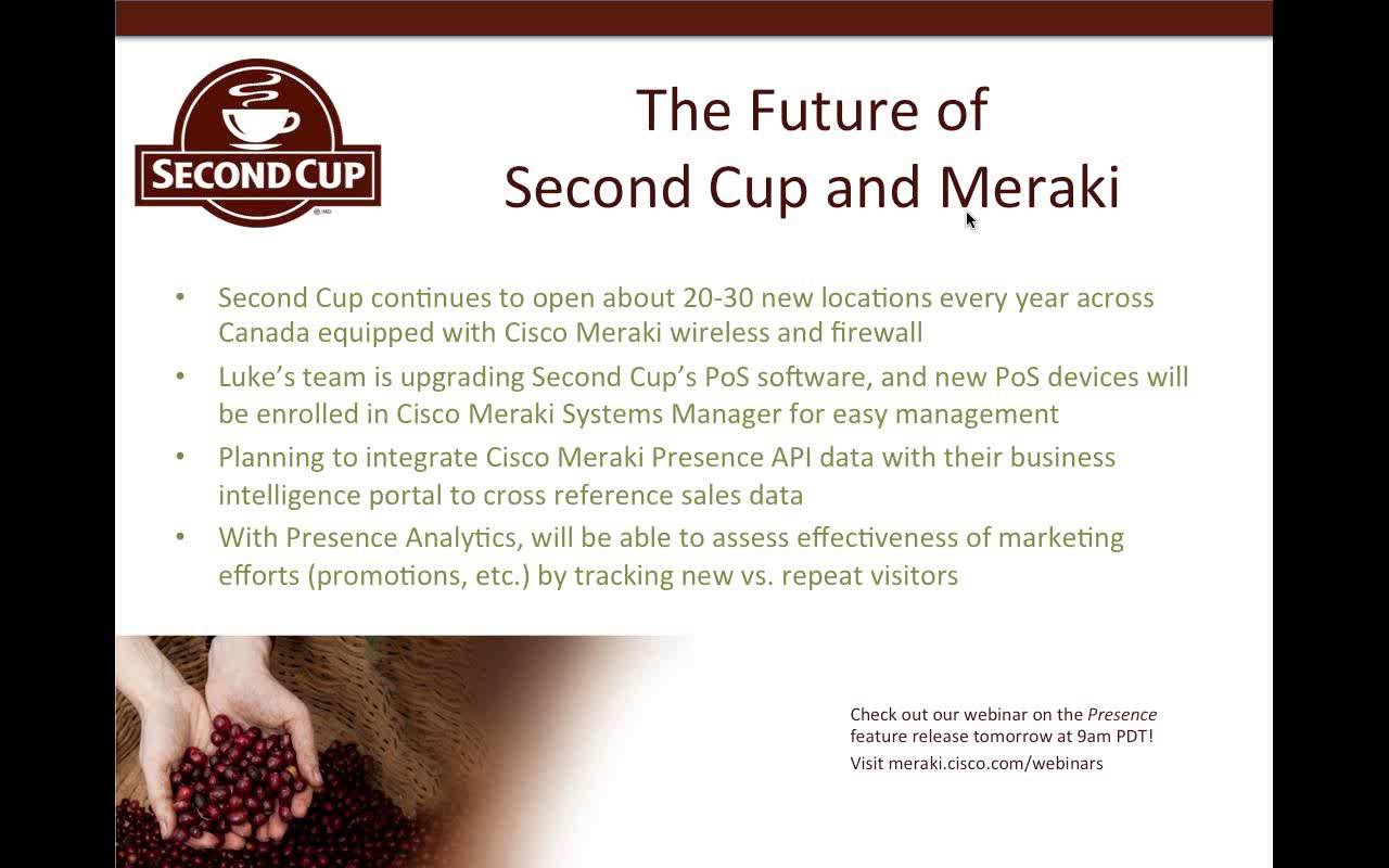 Webinar: Second Cup’s Cloud-Managed Wireless Cafes