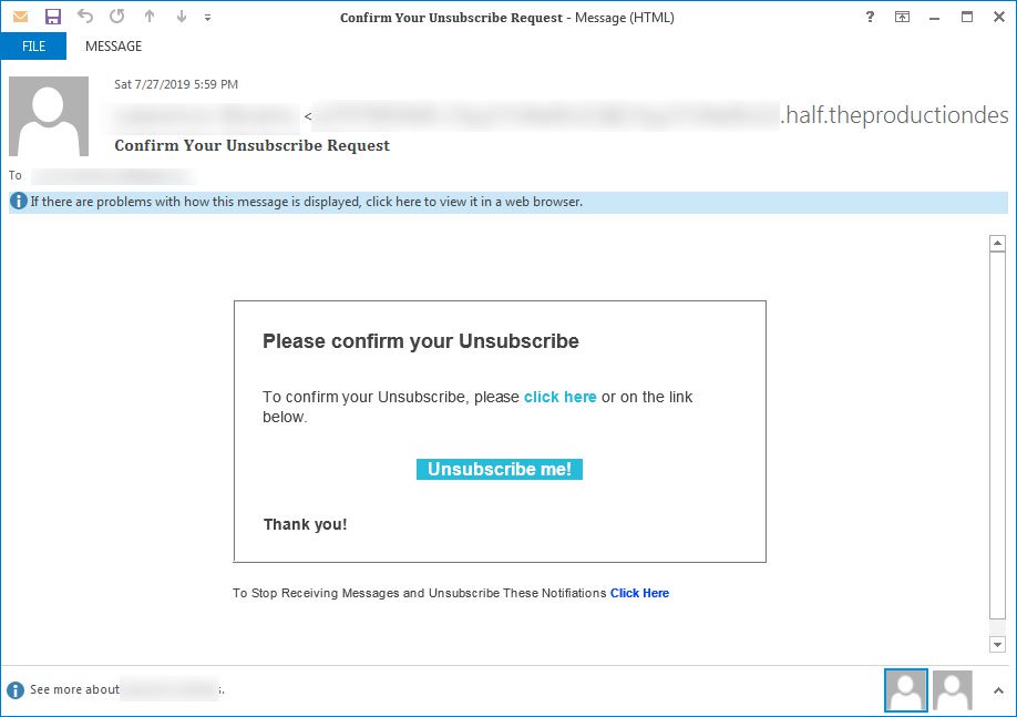 Even ‘Unsubscribe’ Emails Can Put the Organization at Risk