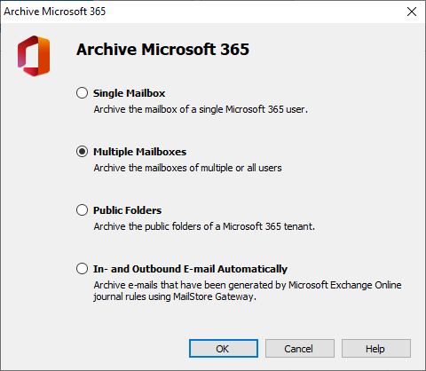 Screenshot Archiving Profile for Microsoft 365 (Exchange Server Online)